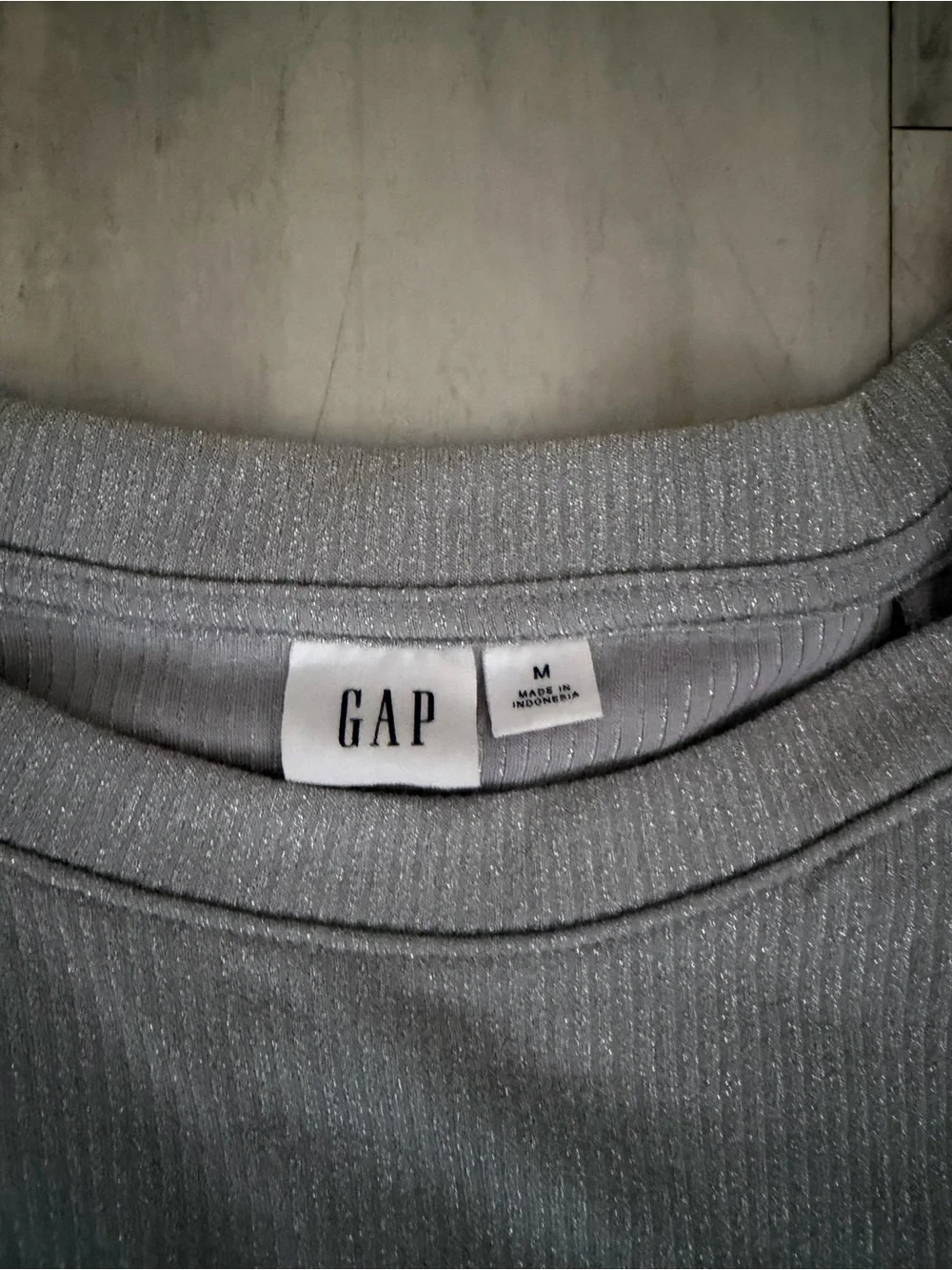 GAP Silver-Gray Flutter Sleeve Tee
